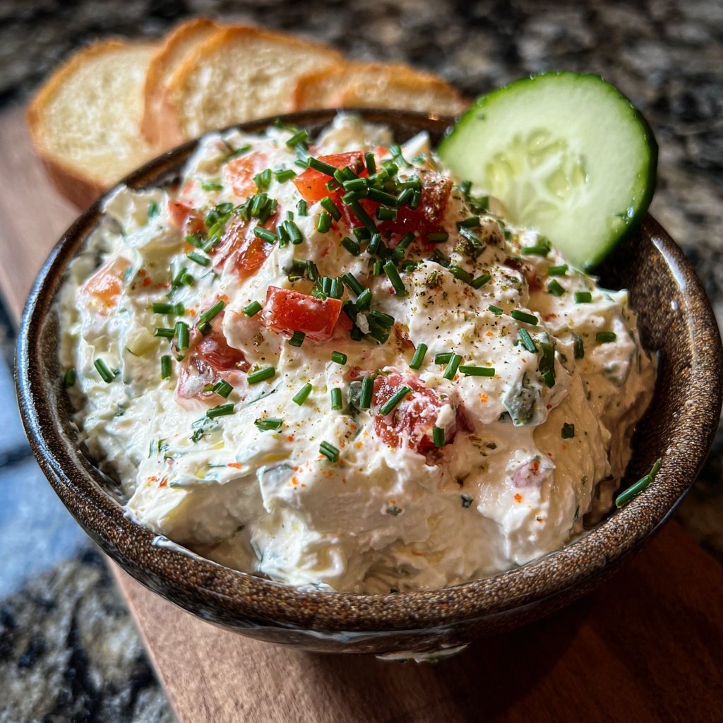 Healthy Snack Cottage Cheese Dip