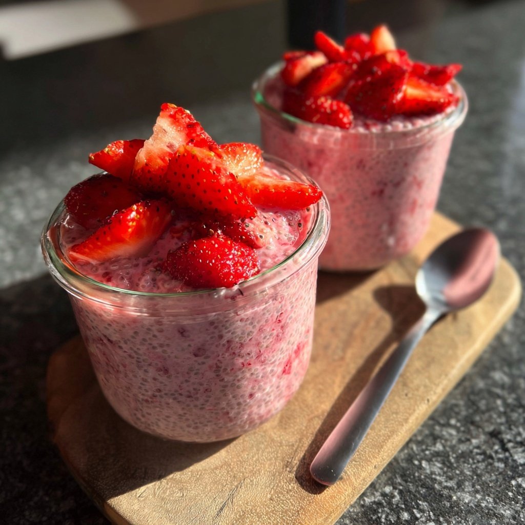 Fresh Strawberry Chia Pudding