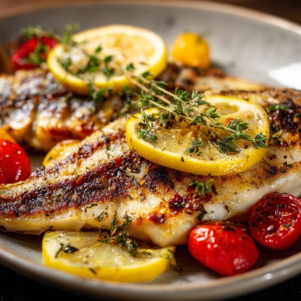 Healthy & Light Lemon Grilled Fish Plate