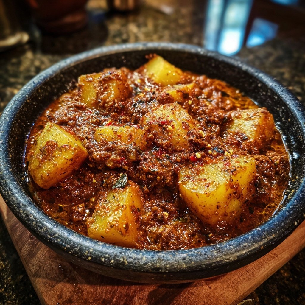 Ground Beef And Potato Curry
