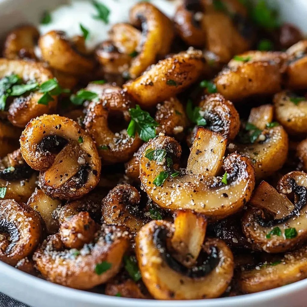 Air Fryer Ranch Mushrooms