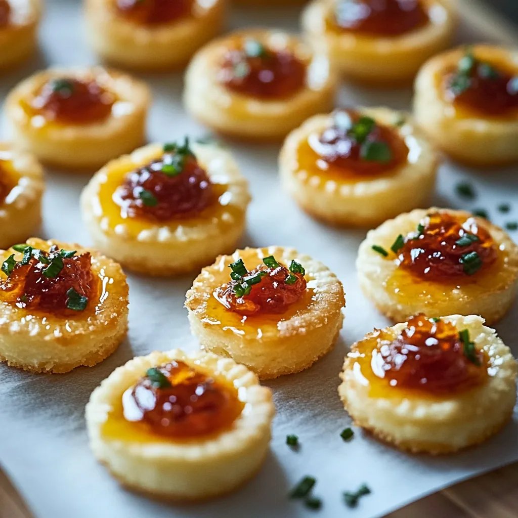 Cheesy Thumbprint Appetizers with Hot Pepper Jelly