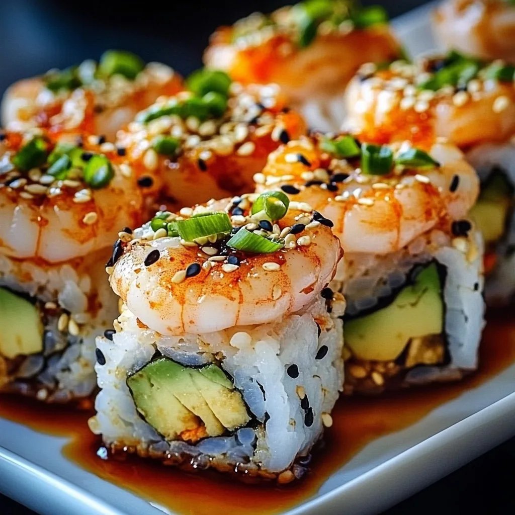 Spicy Shrimp Sushi Stacks