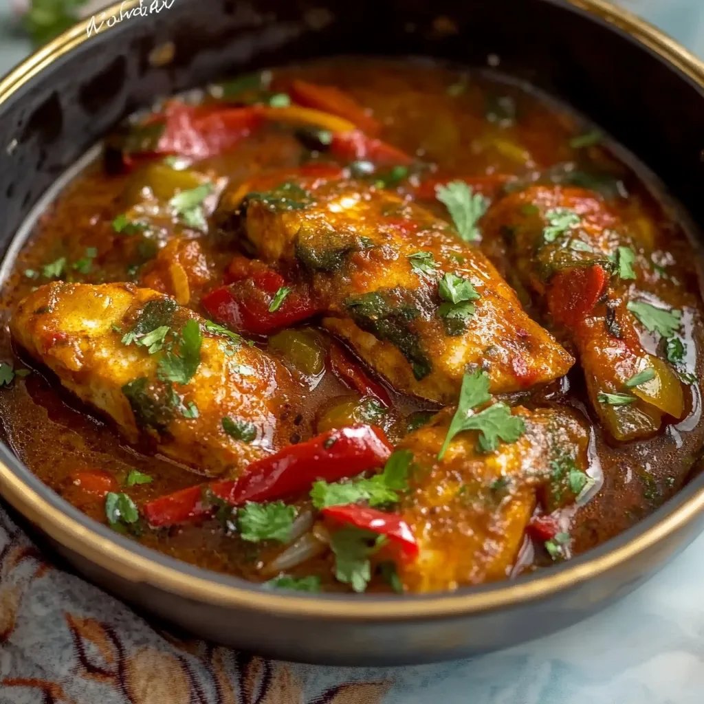 Classic Spicy Moroccan Fish in Rich Sauce