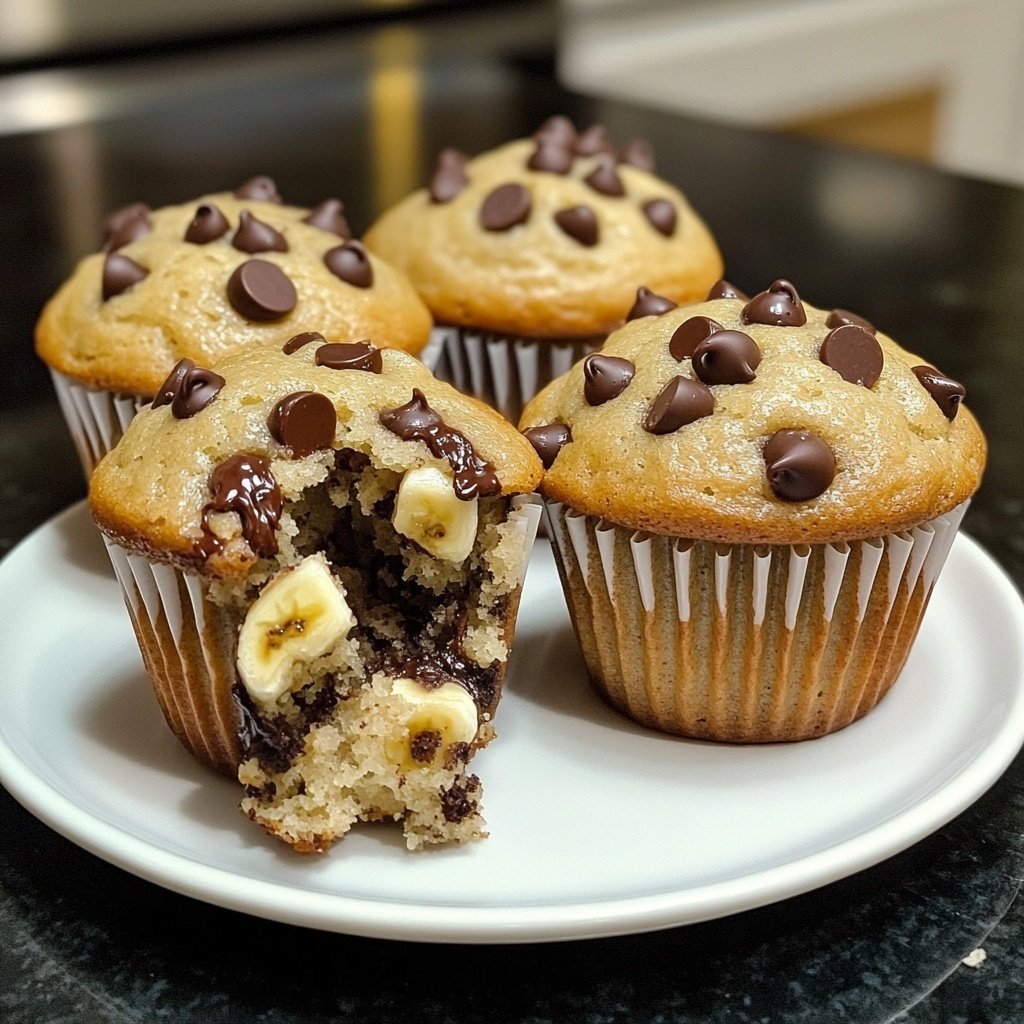 Banana Chocolate Chip Muffins