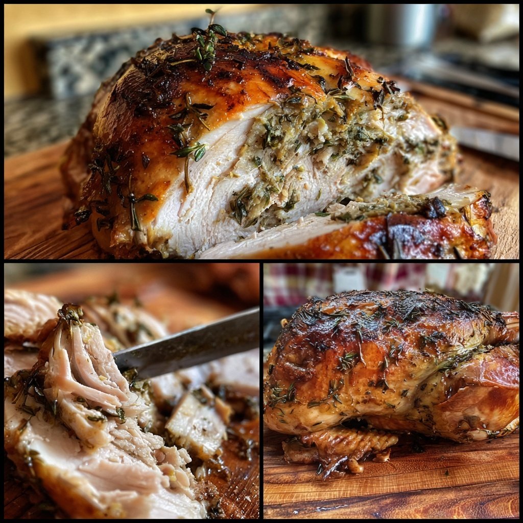 Seasonal & Festive Thanksgiving Herb Stuffed Turkey