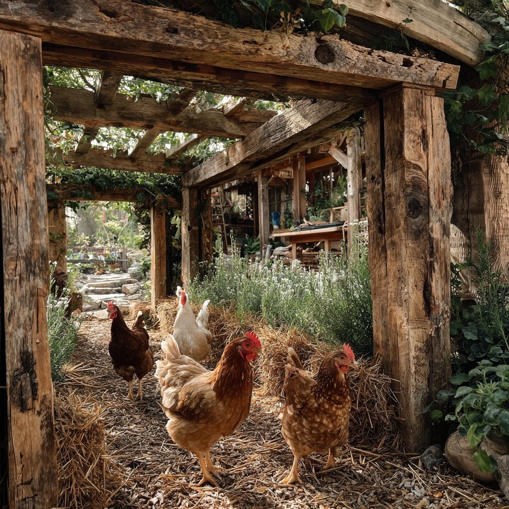 DIY Backyard Chicken Run Setup