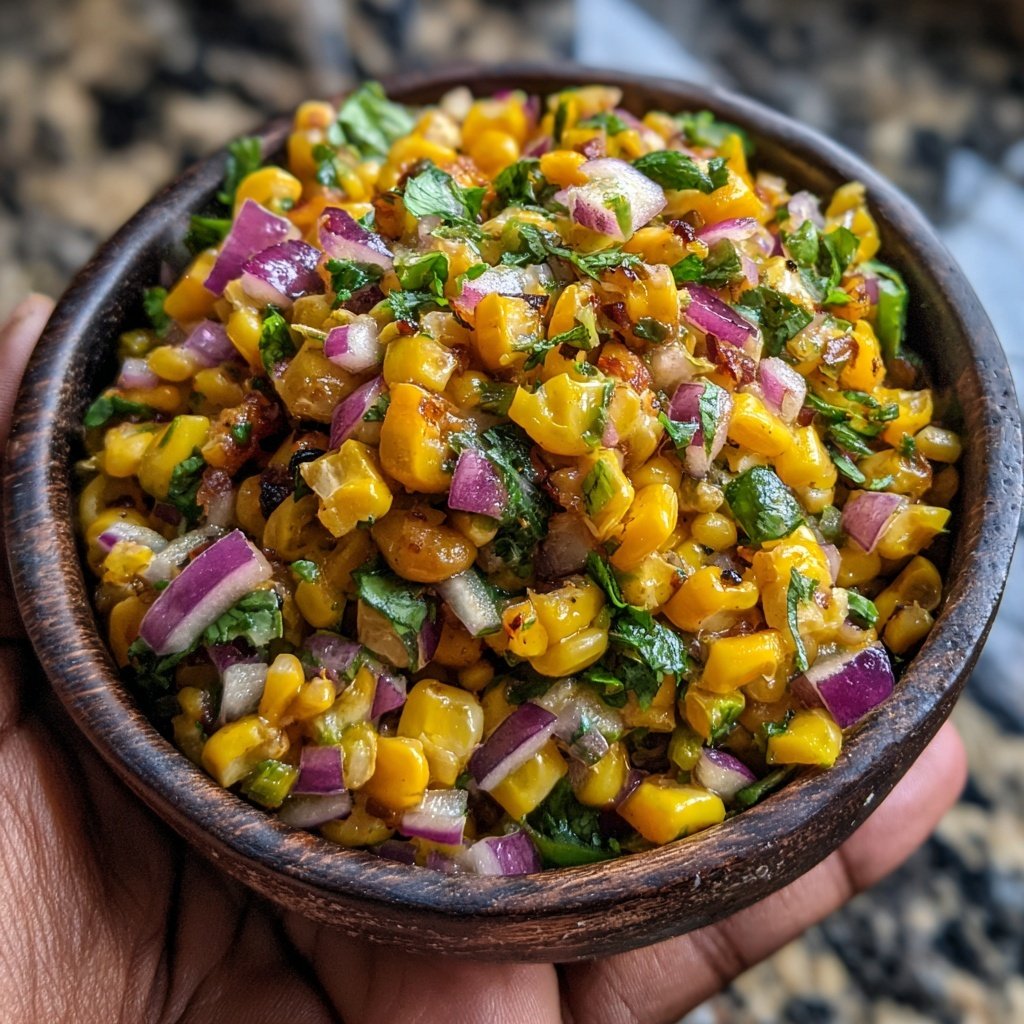 Jamaican Spiced Corn and Bean Salad