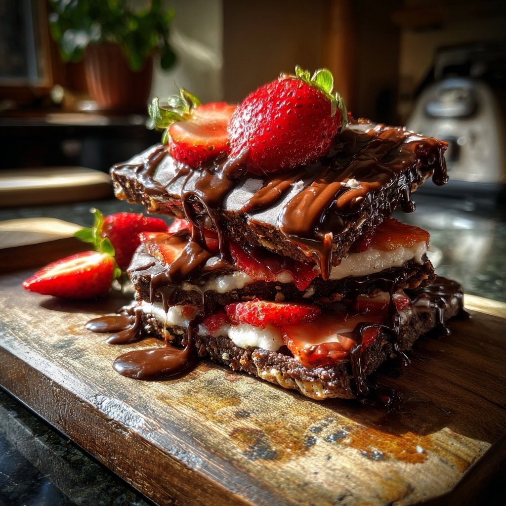 Dubai Chocolate Strawberry Dessert Layers