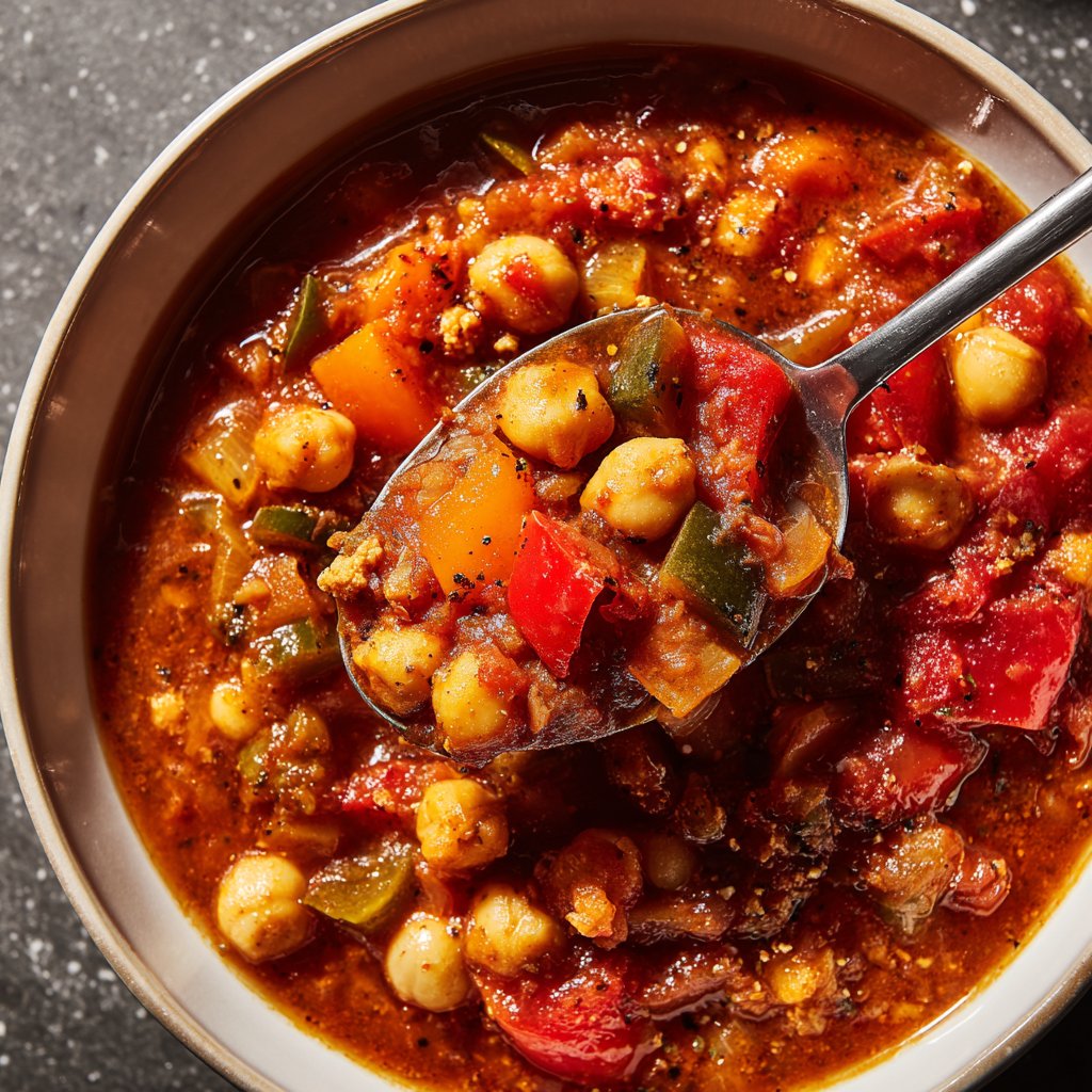 Healthy Crockpot Moroccan Chickpea Stew