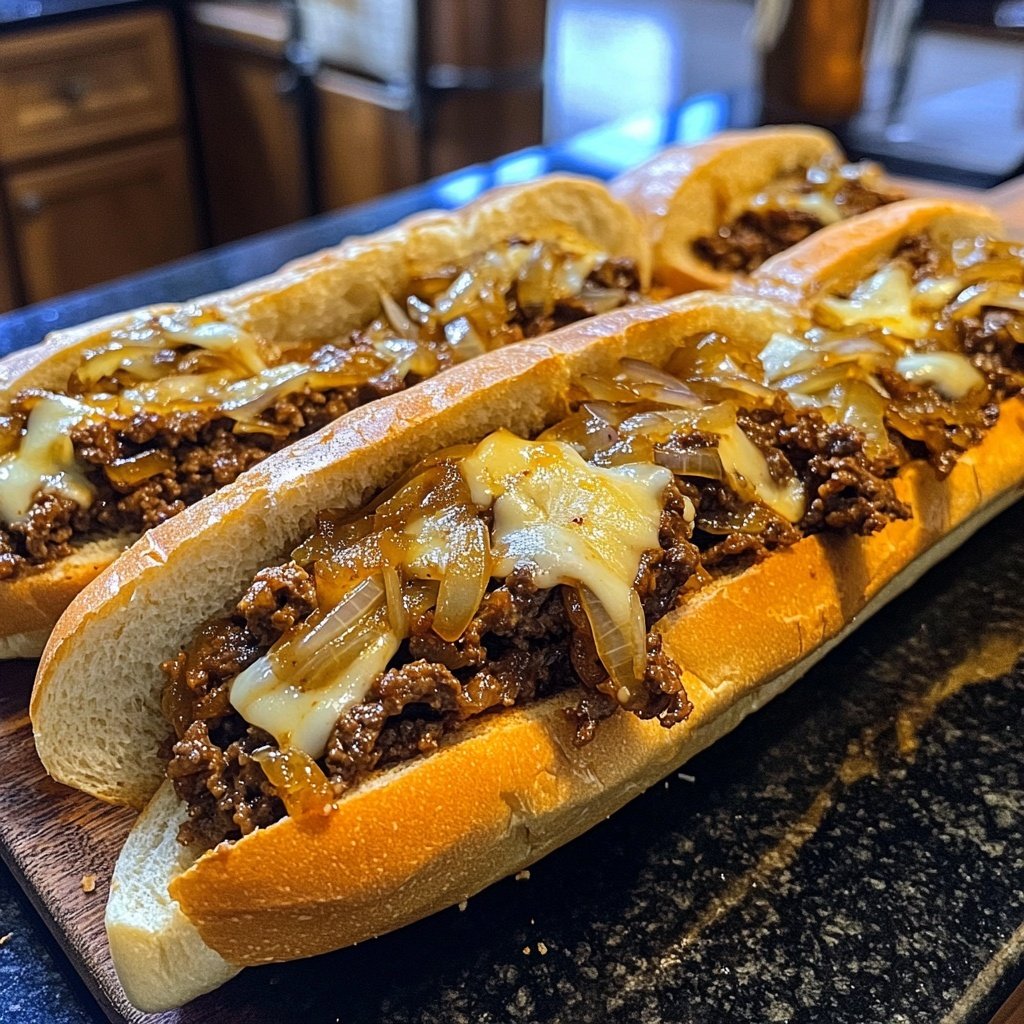 Philly Cheesesteak Sloppy Joes