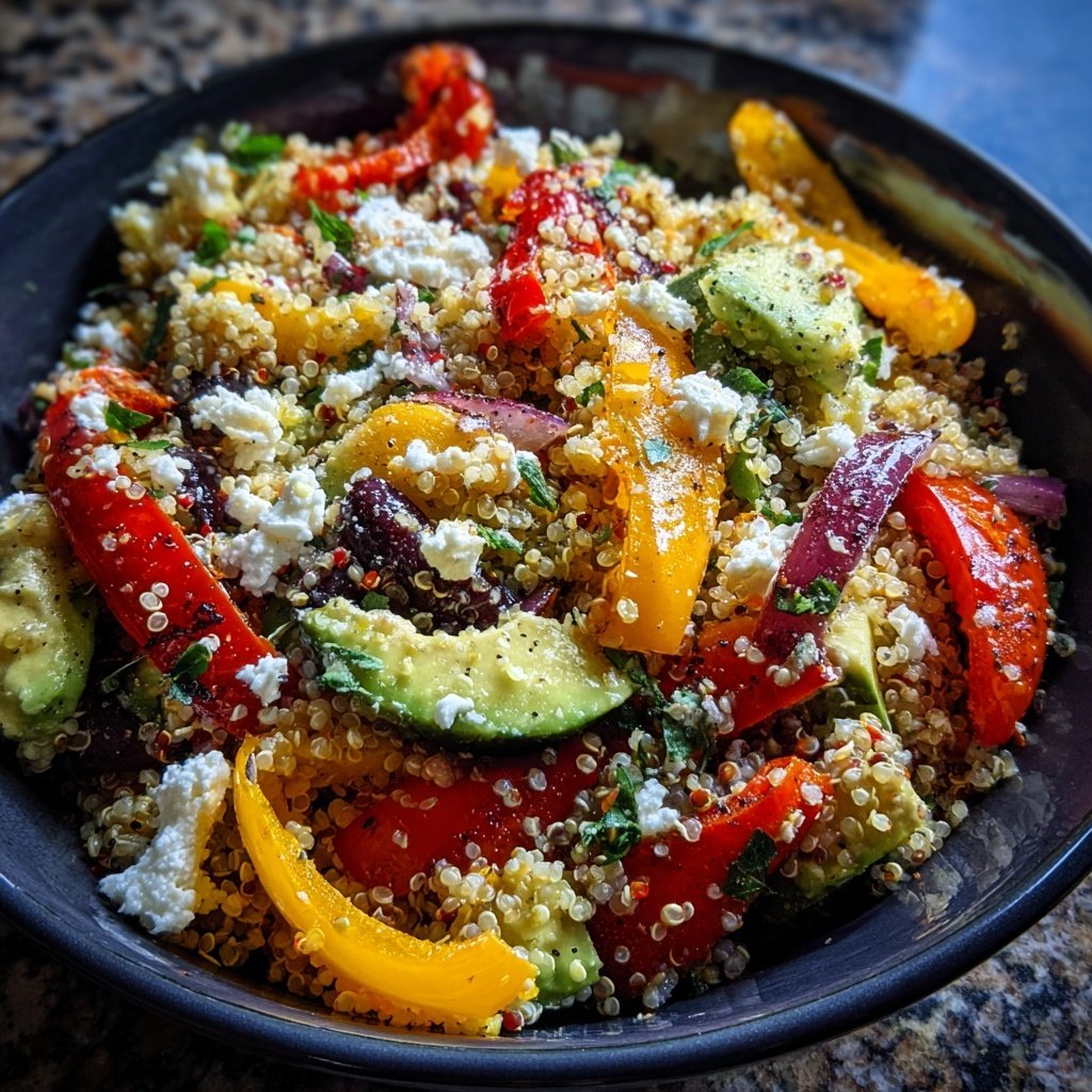 Mediterranean Quinoa Veggie Salad