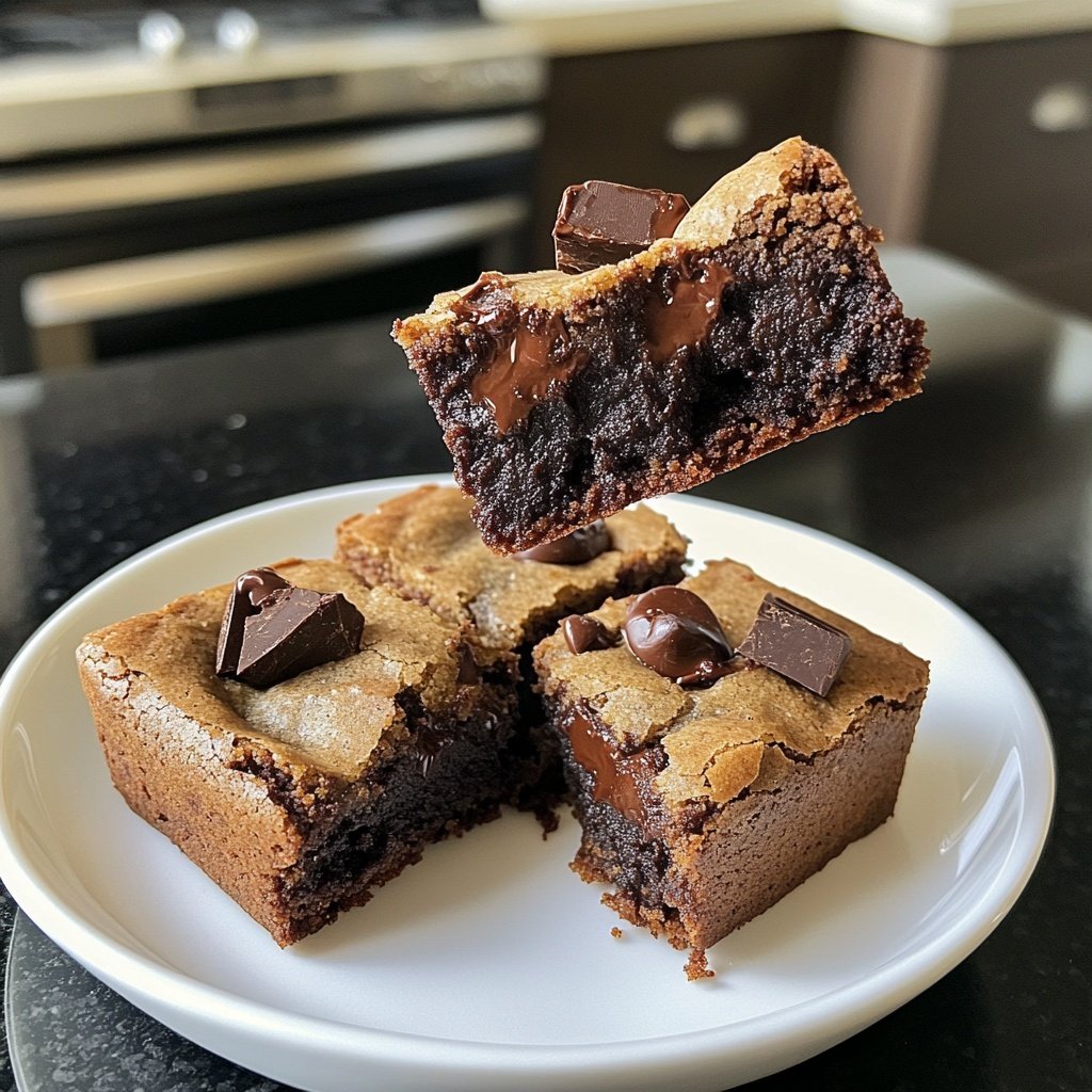 The Best Fudgy Chewy Browkies (Brookies) - Savvy Bites