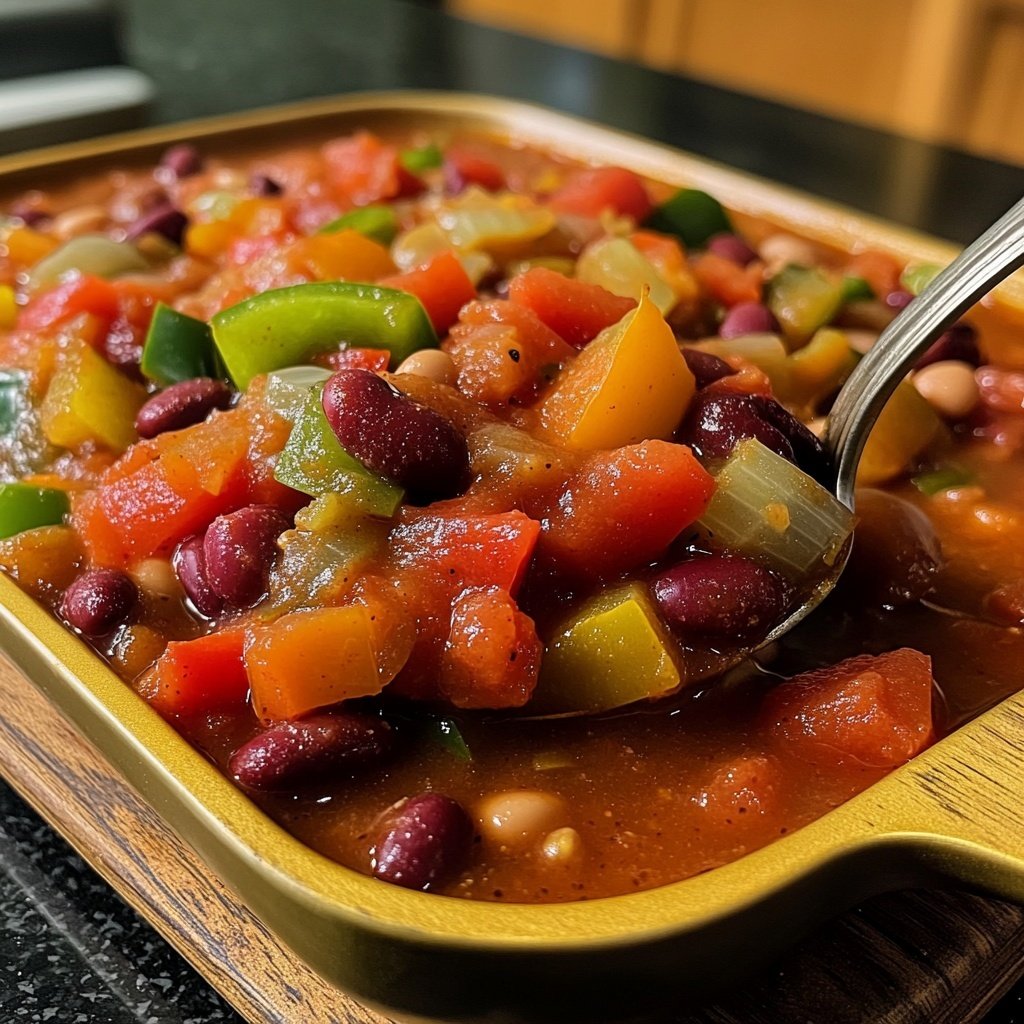 Healthy Crockpot Vegetable Chili